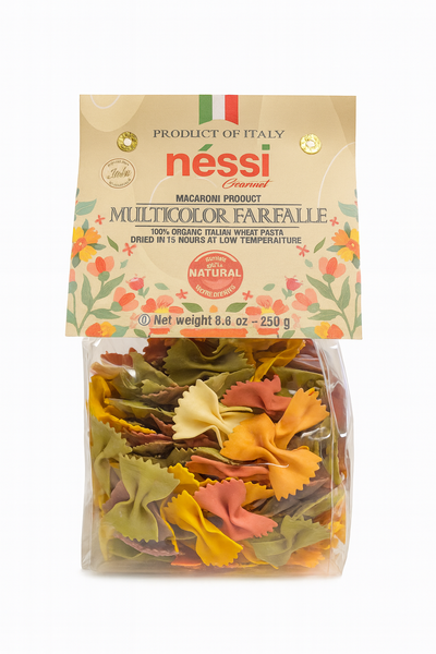 Nessi Multicolor Farfalle – Authentic Italian Pasta, 250g (8.8 oz)