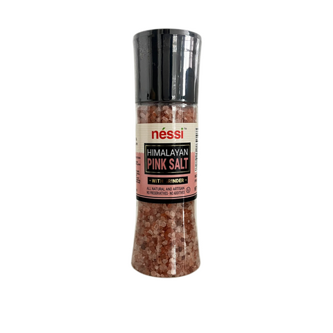 Néssi Himalayan Pink Salt Grinder – Pure, Mineral-Rich Flavor (13.76 oz / 390g / 0.86 lb)