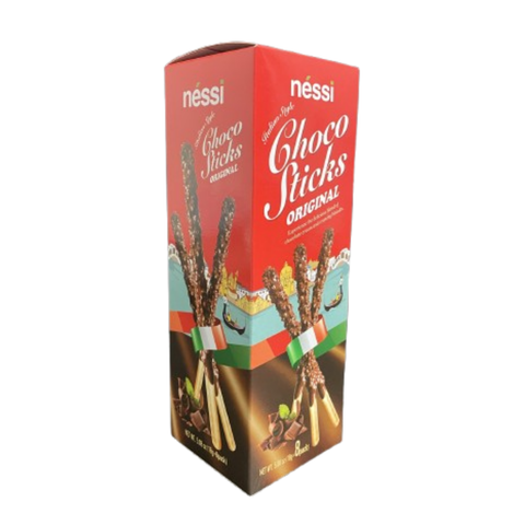 Néssi Choco Sticks Original – Crispy, Chocolate-Covered Delight (144g / 5.08 oz / 0.32 lb, 8 Sticks)