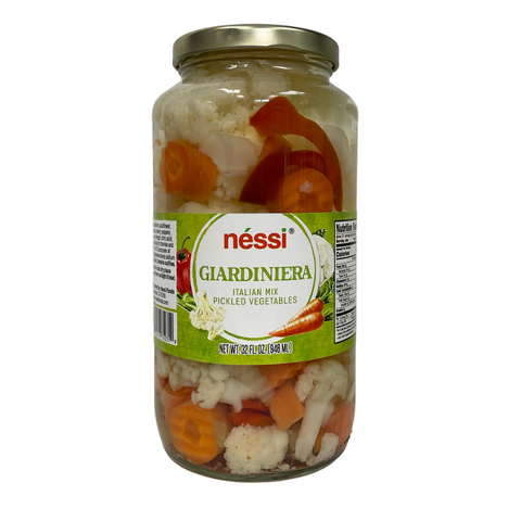 Néssi Giardiniera – Traditional Italian Pickled Vegetable Mix (32 oz / 907g / 2 lb)