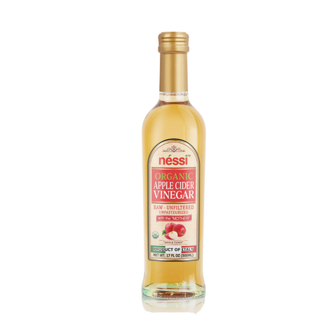 Néssi Organic Apple Vinegar with Mother – Raw, Unfiltered, and Naturally Refreshing (500ml / 16.9 fl oz / 1.1 lb)