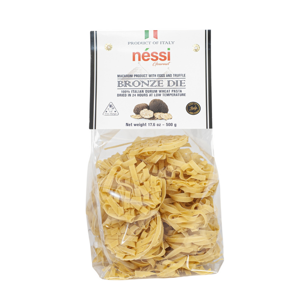 Néssi Tagliatelle with Egg and Truffle – Gourmet Italian Pasta (500g / 17.6oz / 1.1 lb)