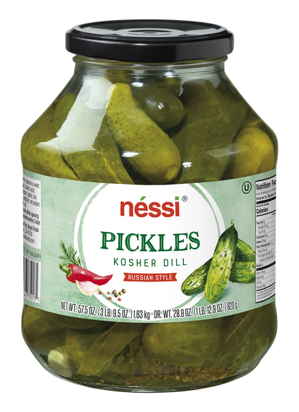 Néssi Pickles Kosher Dill Russian Style 57.5 Oz