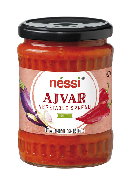 Néssi Ajvar Vegetable Spread Mild 19.4 Oz