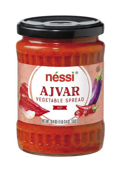 Néssi Ajvar Vegetable Spread Hot 19.4 Oz