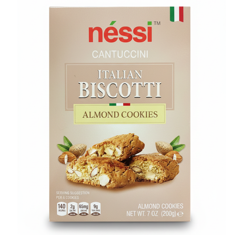 Néssi Italian Biscotti Almond Cookies – Crunchy, Nutty, and Authentically Italian (200g / 7 oz)