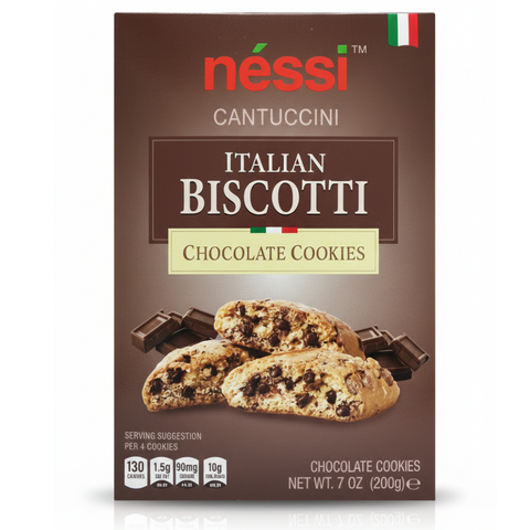 Néssi Italian Biscotti Chocolate Cookies – Crunchy, Rich, and Authentically Italian (200g / 7 oz)