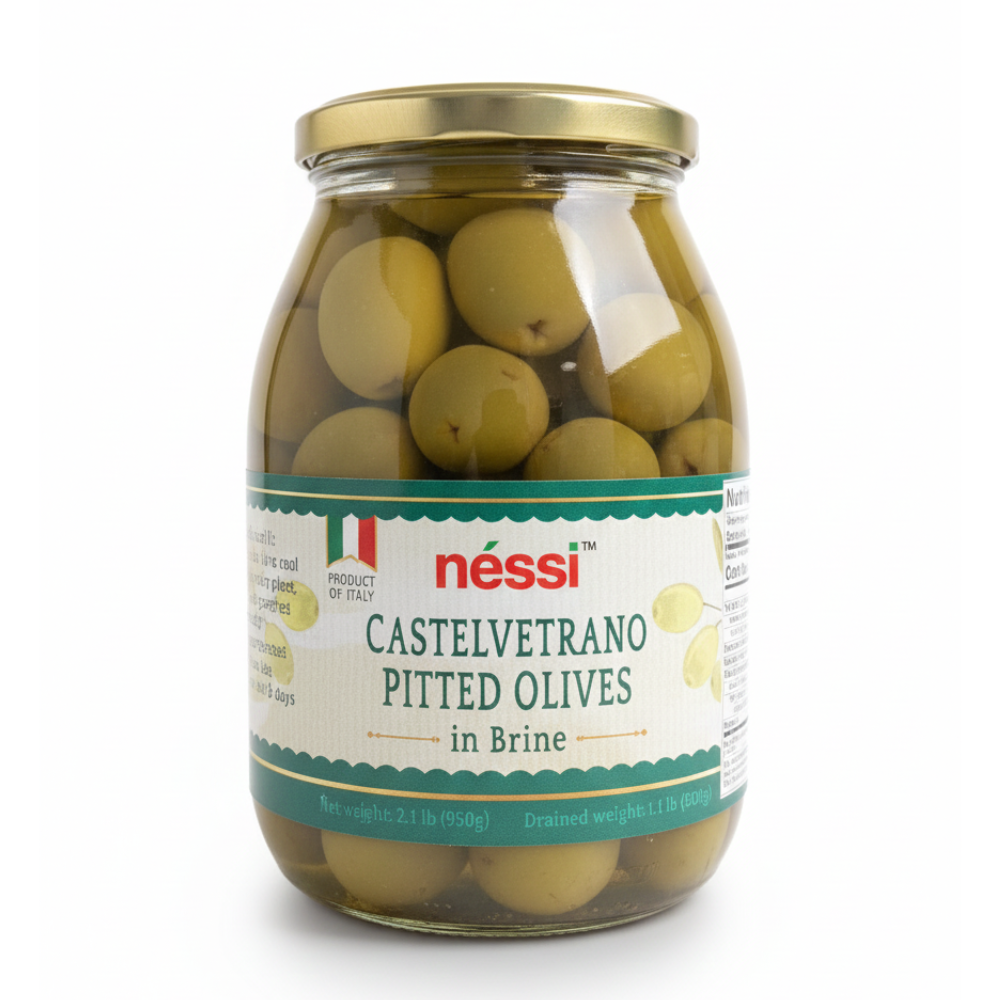 NICENESS 恵比寿店限定 E.CASTELINO Néssi Castelvetrano Pitted Olives in Brine – Mild, Buttery, and