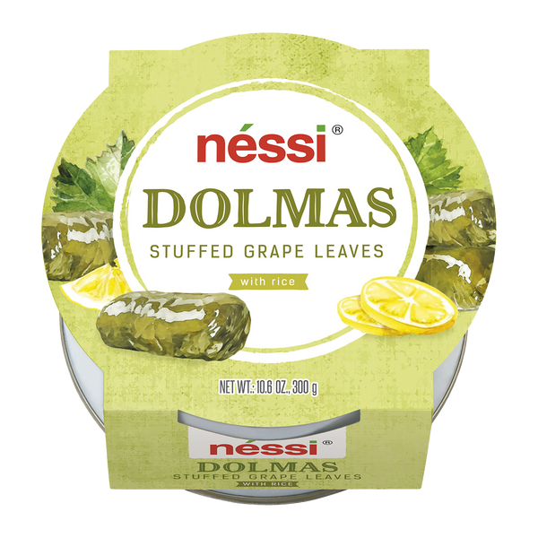 Néssi Dolmas Stuffed Grape Leaves With Rice 10.6 Oz
