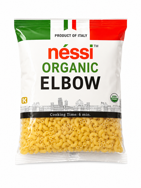 Néssi Organic Elbow – Authentic Italian Organic Pasta – 500g (17.6oz / 1.1 lb)