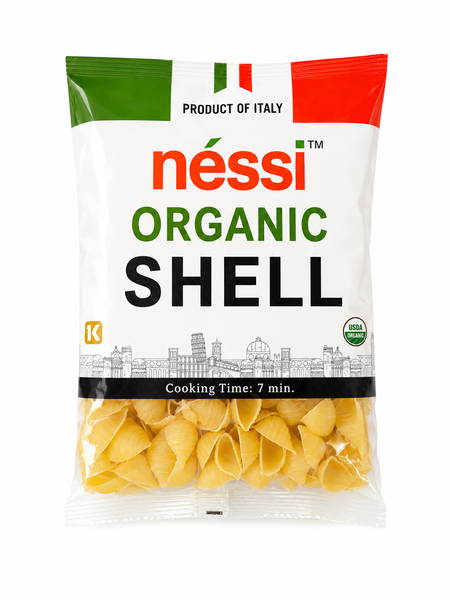 Néssi Organic Shell – Authentic Italian Organic Pasta – 500g (17.6oz / 1.1 lb)