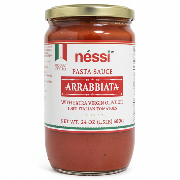 Néssi Arrabbiata Pasta Sauce – Bold, Spicy, and Authentically Italian (24 oz / 680g)