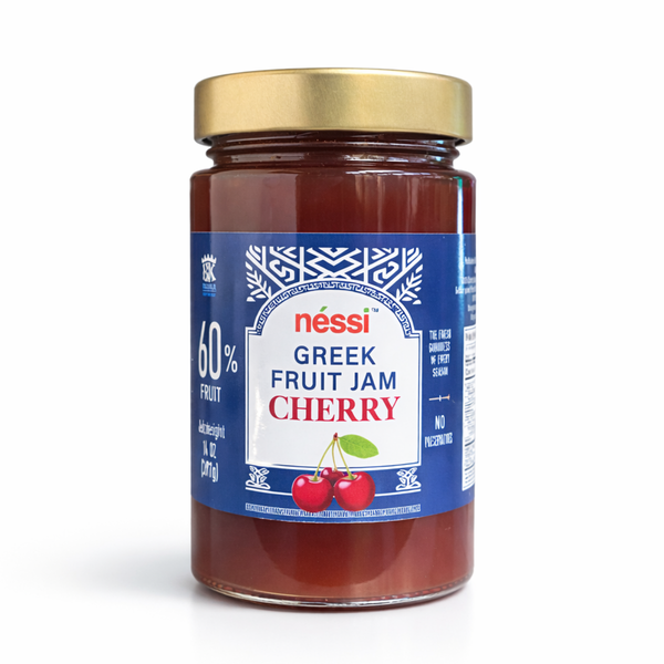 Néssi Greek Fruit Jam Cherry – Premium Mediterranean Fruit Spread (14 oz / 400g)