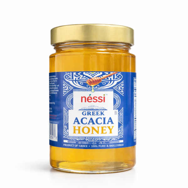 Néssi Greek Acacia Honey – Pure Mediterranean Honey (16 oz / 454g)