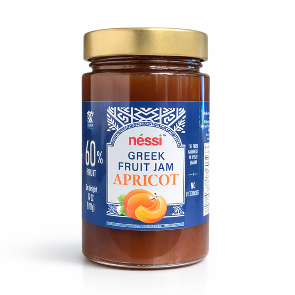 Néssi Greek Fruit Jam Apricot – Premium Mediterranean Fruit Spread (14 oz / 400g)