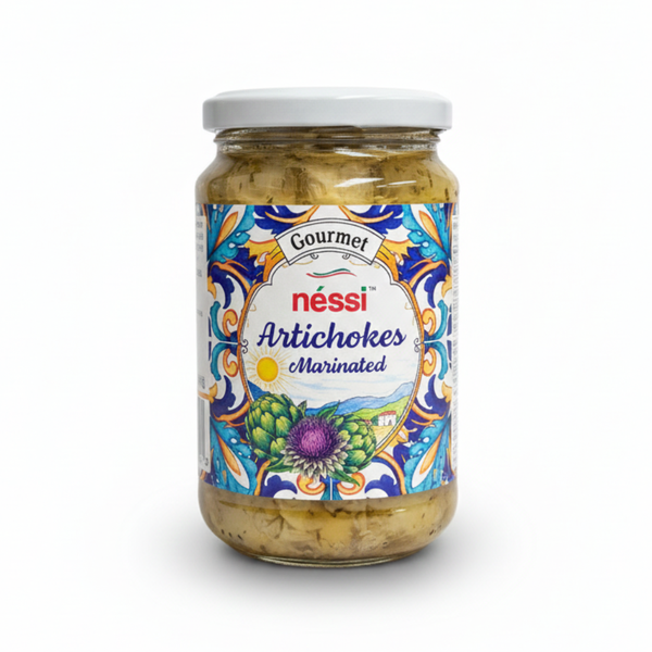 Néssi Gourmet Marinated Artichokes – Tender, Savory, and Authentically Italian (12 oz)