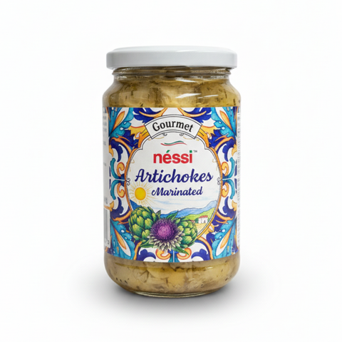 Néssi Gourmet Marinated Artichokes – Tender, Savory, and Authentically Italian (12 oz)
