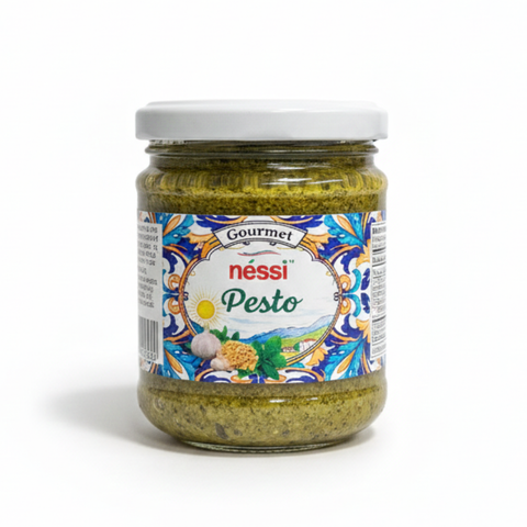 Néssi Gourmet Pesto – Fresh, Herbaceous, and Authentically Italian (185g / 6.53 oz)